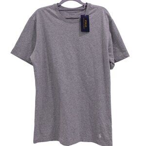 NWT Polo Ralph Lauren Mens Lounge Short Sleeve Tee T-shirt Sz M Gray Crew Neck
